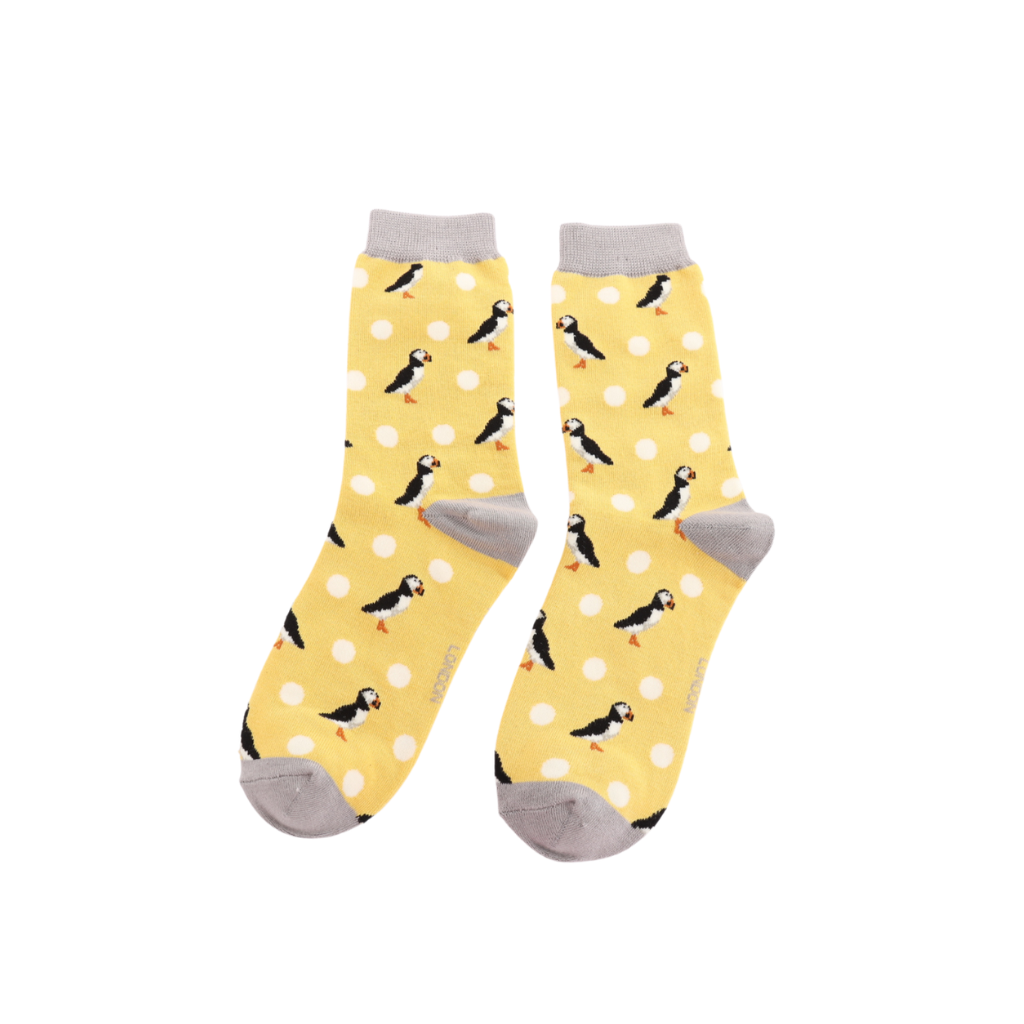 Miss Sparrow Puffins & Spots Socks