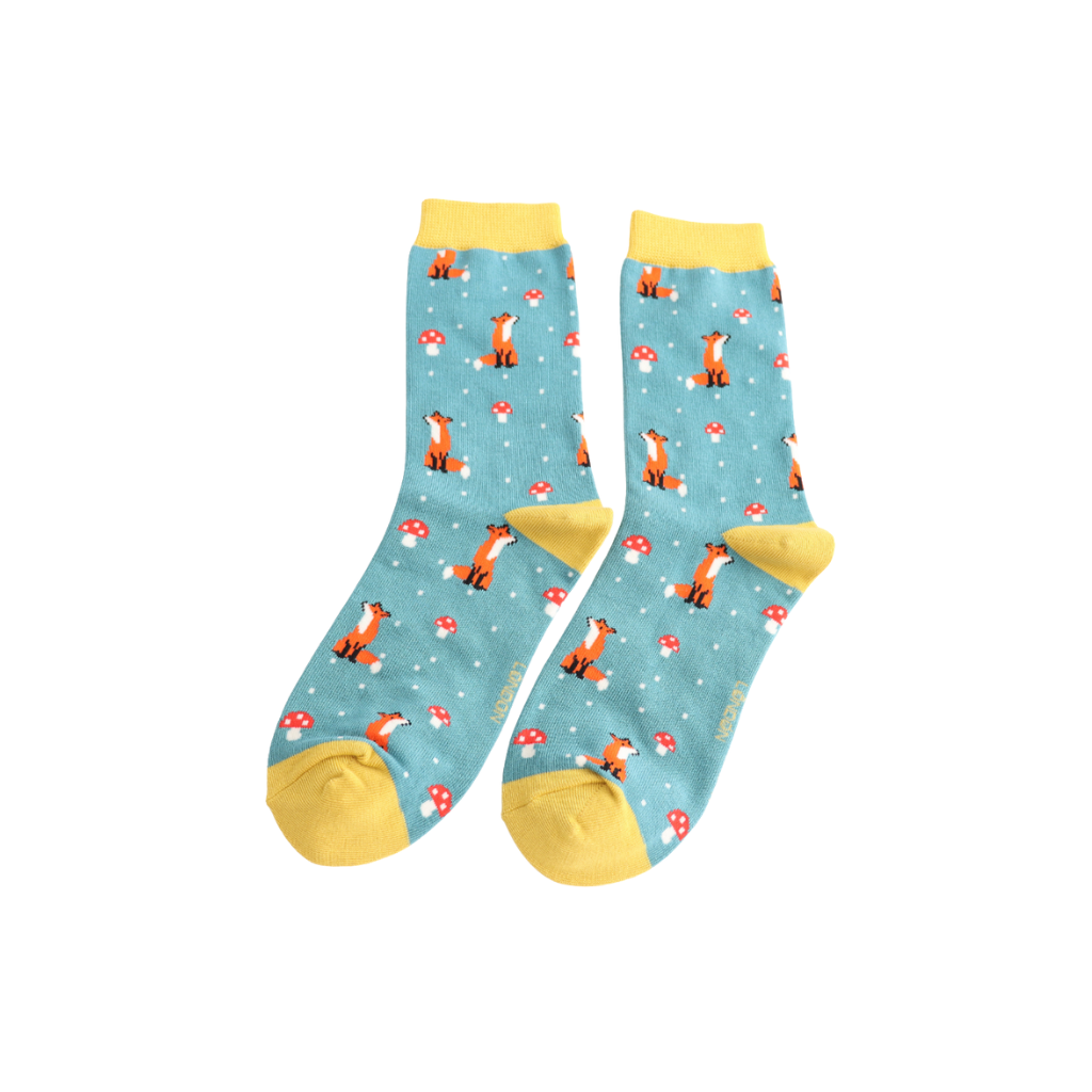 Miss Sparrow Fox & Toadstool Socks