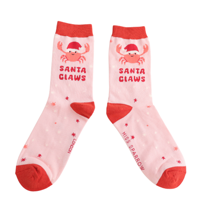Miss Sparrow Santa Claws Socks