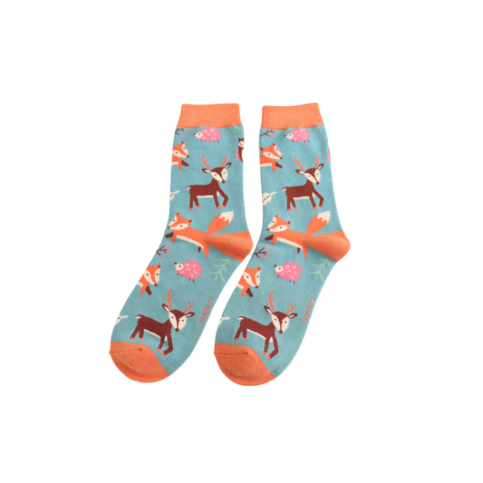 Miss Sparrow Woodland Animals Socks