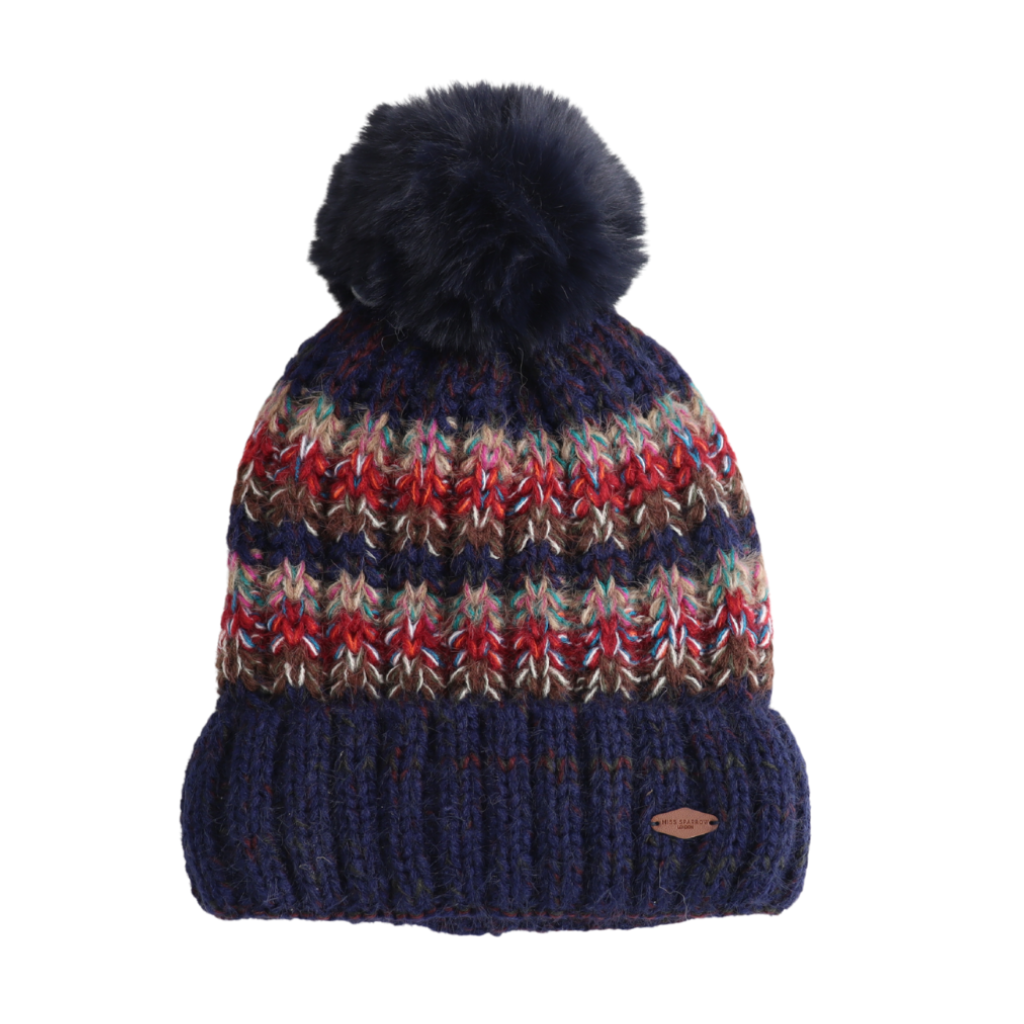 Miss Sparrow Navy Bobble Hat
