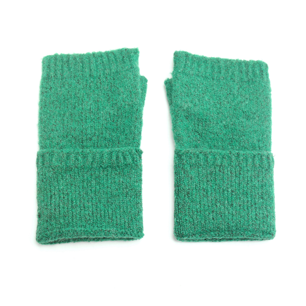 Miss Sparrow Green Fingerless Gloves