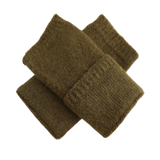 Miss Sparrow Olive Fingerless Gloves