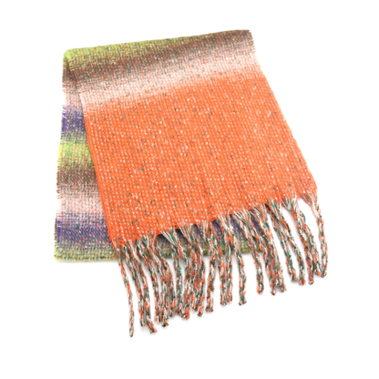 Miss Sparrow Heather Purple Stripes Scarf