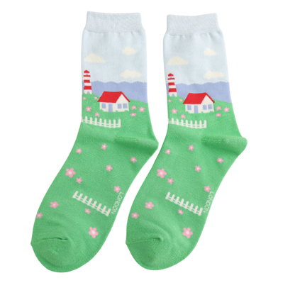 Miss Sparrow By the Sea Socks