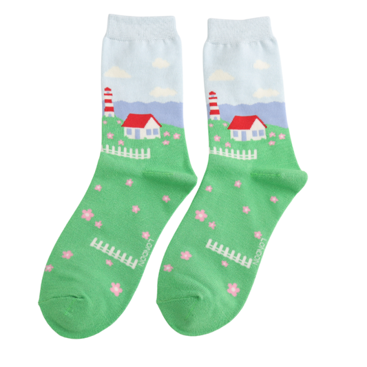 Miss Sparrow By the Sea Socks