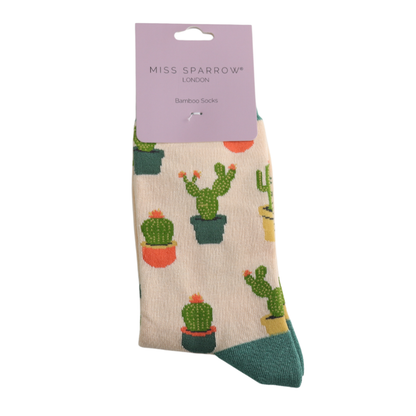 Miss Sparrow Cacti Socks