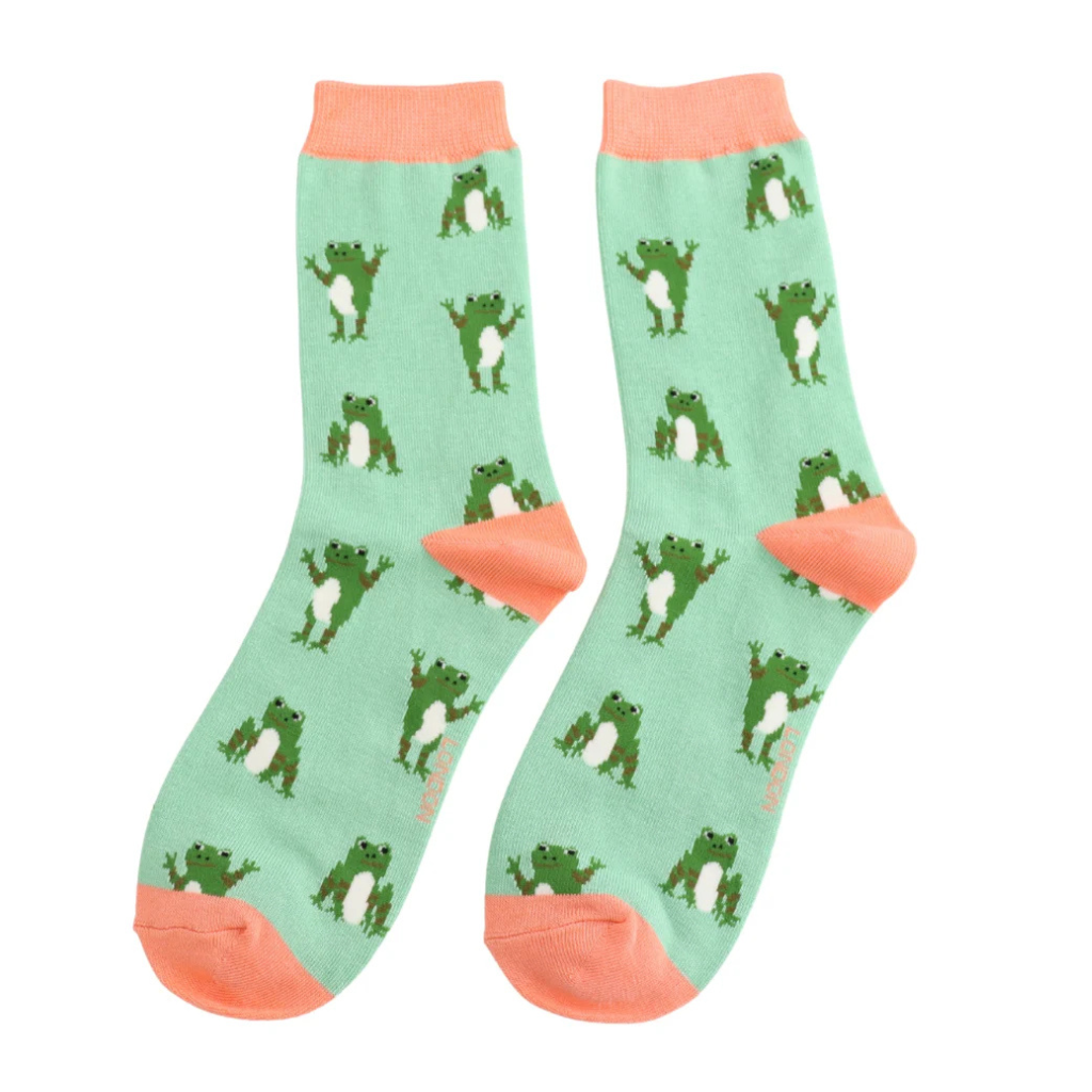 Miss Sparrow Happy Frogs Socks