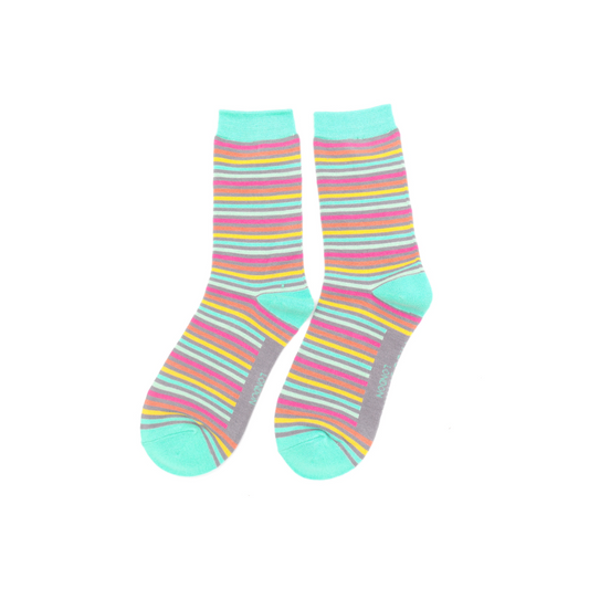 Miss Sparrow Vibrant Stripes Socks