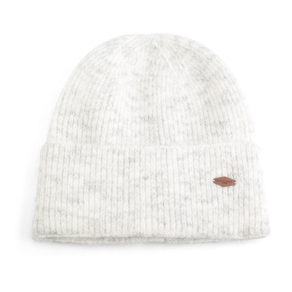 Miss Sparrow White Beanie Hat