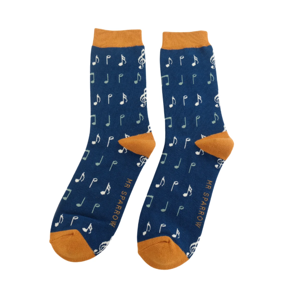 Mr Sparrow Music Socks