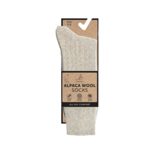 Alpaca Wool Natural Socks