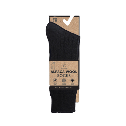 Alpaca Wool Navy Socks