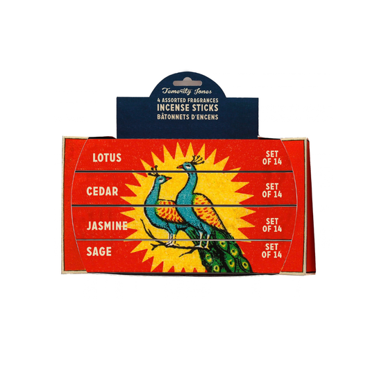 Indian Stamp Peacock Incense Sticks (Set of 4)