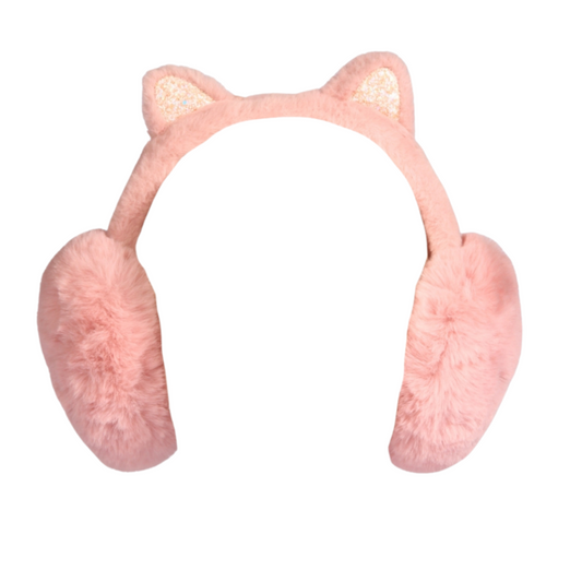 Glitter Cat Ear Muffs (Kids)
