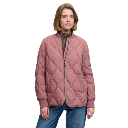 Superdry Short Quilted Burgundy Jacket