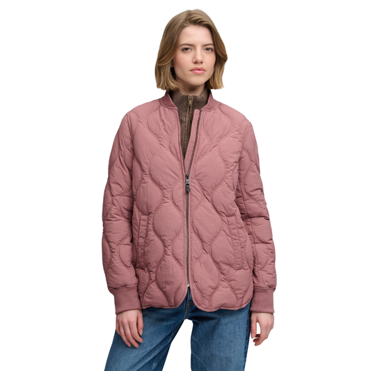 Superdry Short Quilted Burgundy Jacket