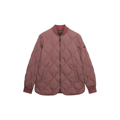 Superdry Short Quilted Burgundy Jacket