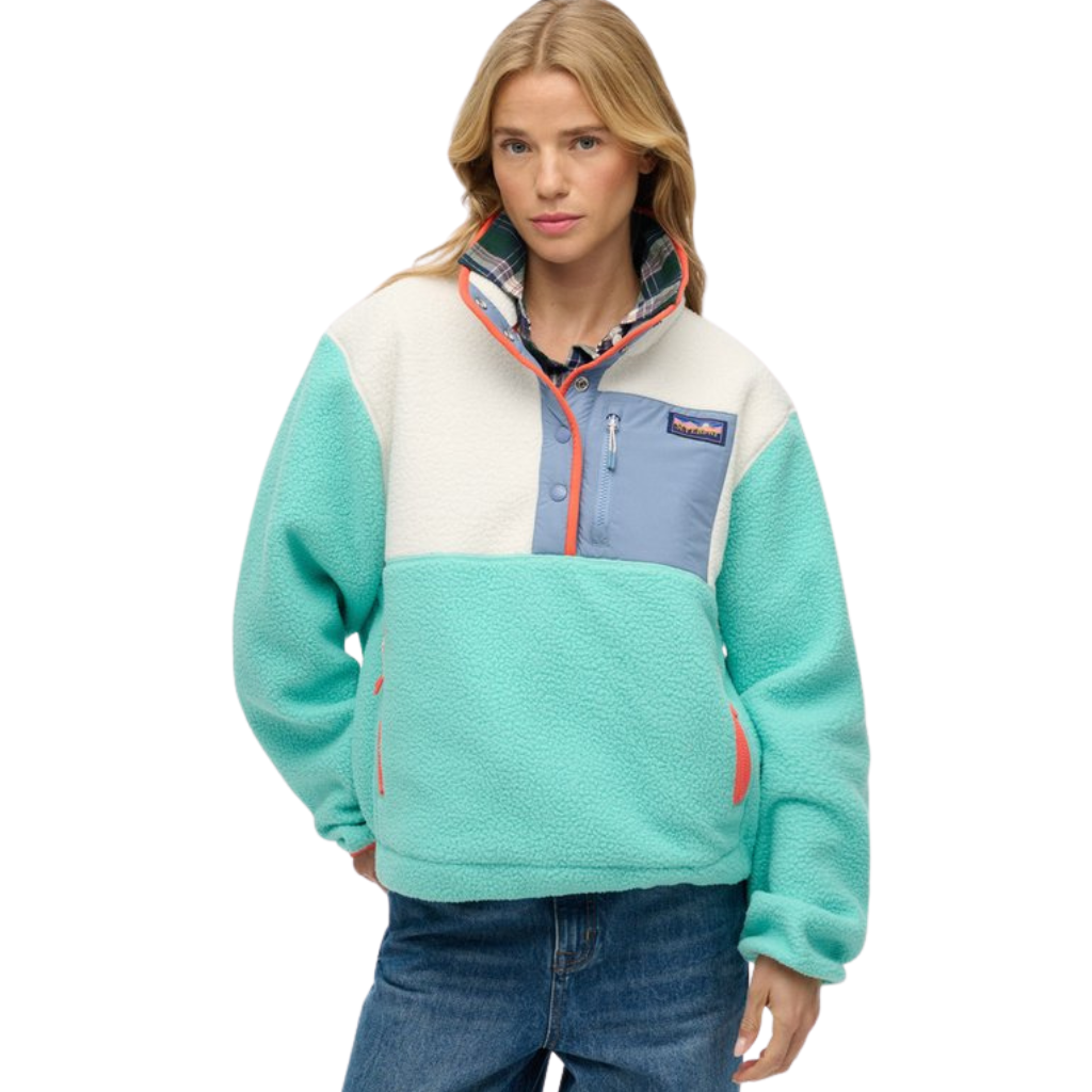 Superdry Colour Block Pullover Fleece