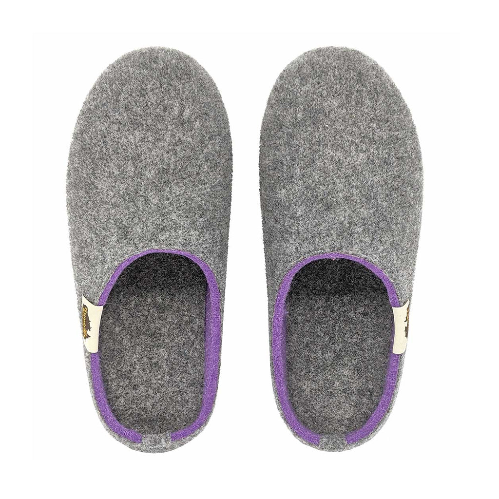 Gumbies Outback Grey & Purple Slippers
