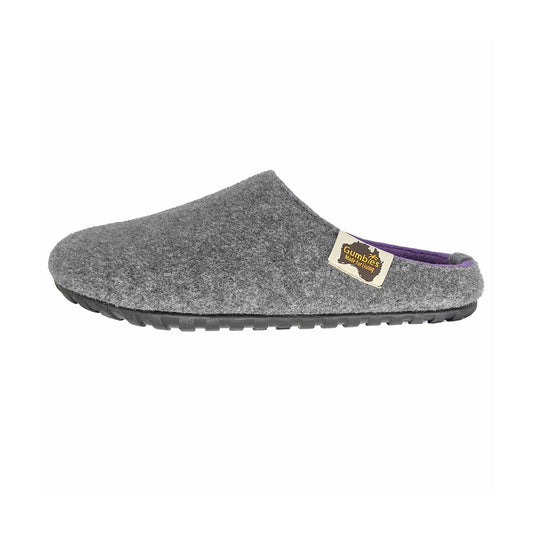 Gumbies Outback Grey & Purple Slippers