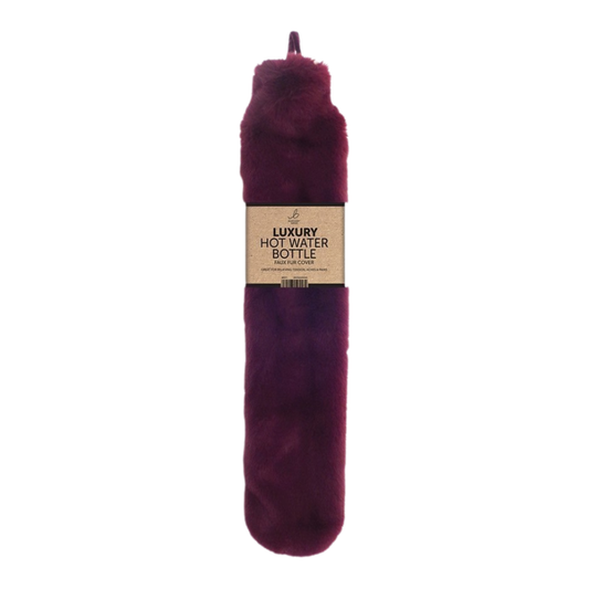 Luxury Purple Extra Long Hot Water Bottle
