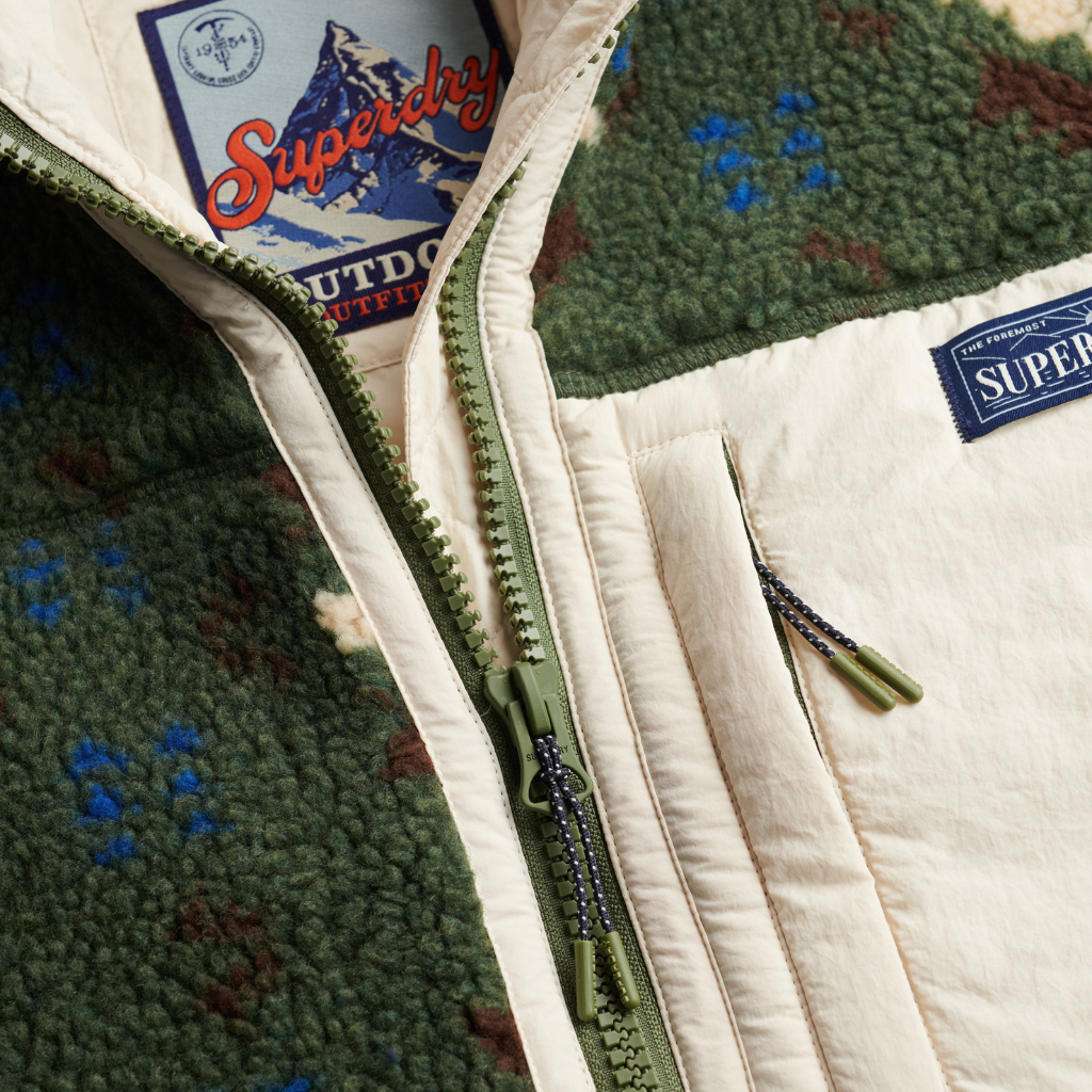 Superdry Quilted Fleece Jacket
