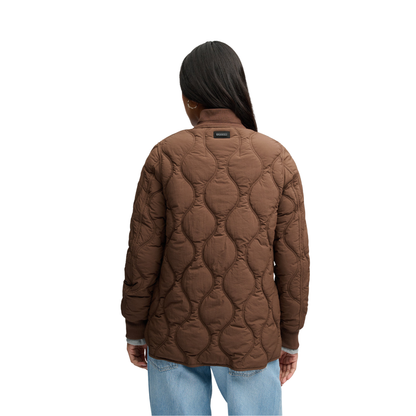 Superdry Short Quilted Brown Jacket