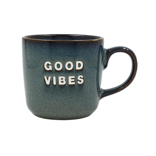 Good Vibes Reactive Glaze Mug