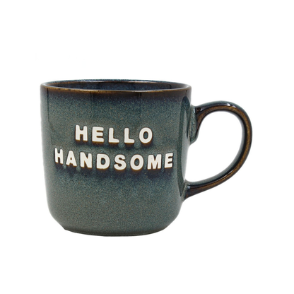 Hello Handsome Reactive Glaze Mug