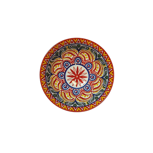 Red Patterned Dip Bowl (12cm)