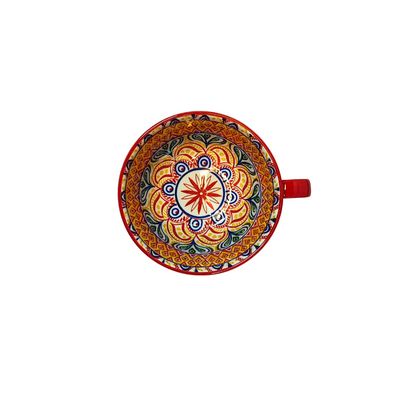 Red Patterned Mug