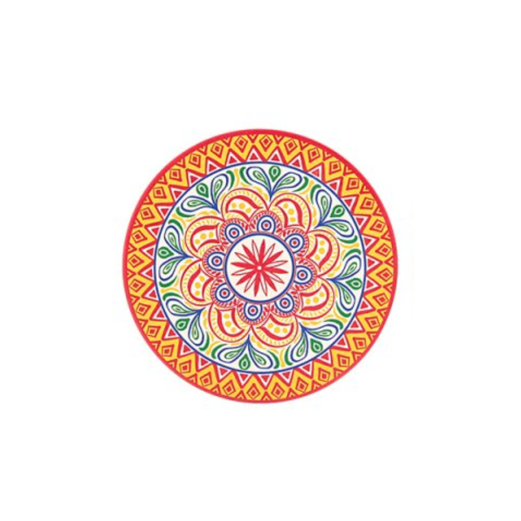 Tuscany Red & Yellow Coaster