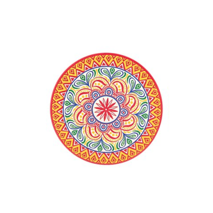 Tuscany Red & Yellow Coaster
