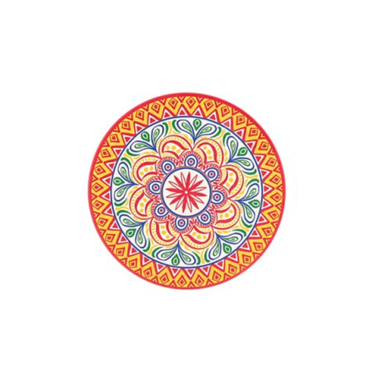 Tuscany Red & Yellow Coaster
