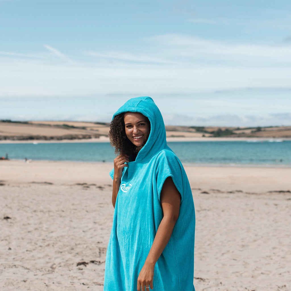 Robie Blue Atoll Hooded Changing Robe (Adult) – Keep Cosy