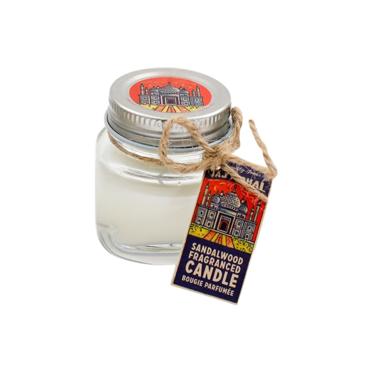 Indian Stamp Sandalwood Small Candle