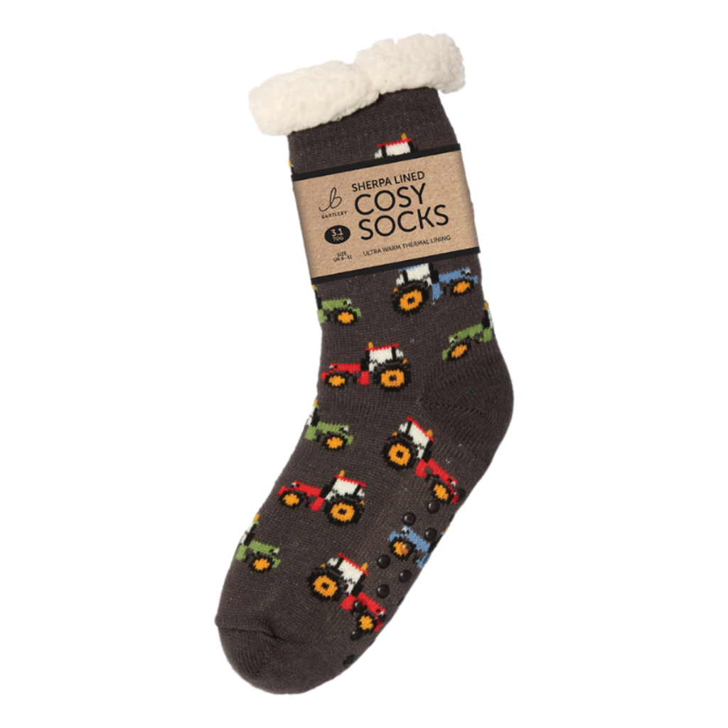 Sherpa Tractor Slipper Socks (One Size 6-11)