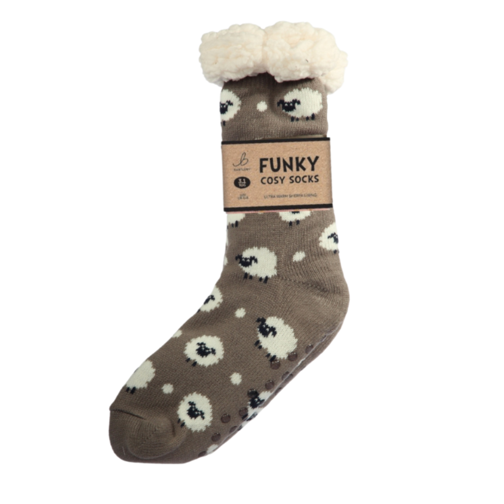 Sherpa Sheep Slipper Socks (One Size 6-11)