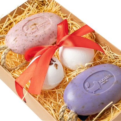Eco Bath Soap On A Rope Gift Set