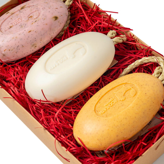 Eco Bath Soap On A Rope Gift Set