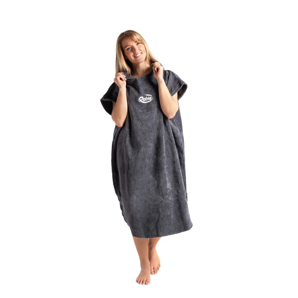 Robie Steel Grey Hooded Changing Robe (Adult)