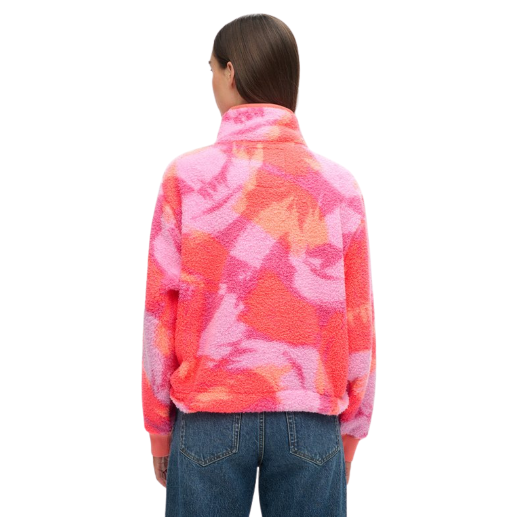 Superdry Super Soft Camo Coral Fleece Jumper