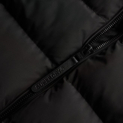 Superdry Hooded Black Puffer Jacket