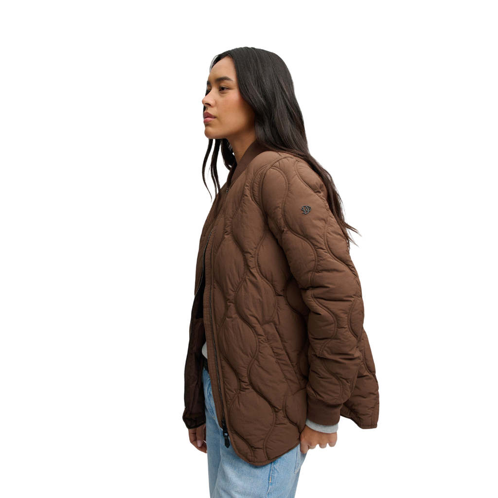 Superdry Short Quilted Brown Jacket