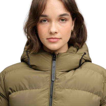 Superdry Hooded Green Puffer Jacket