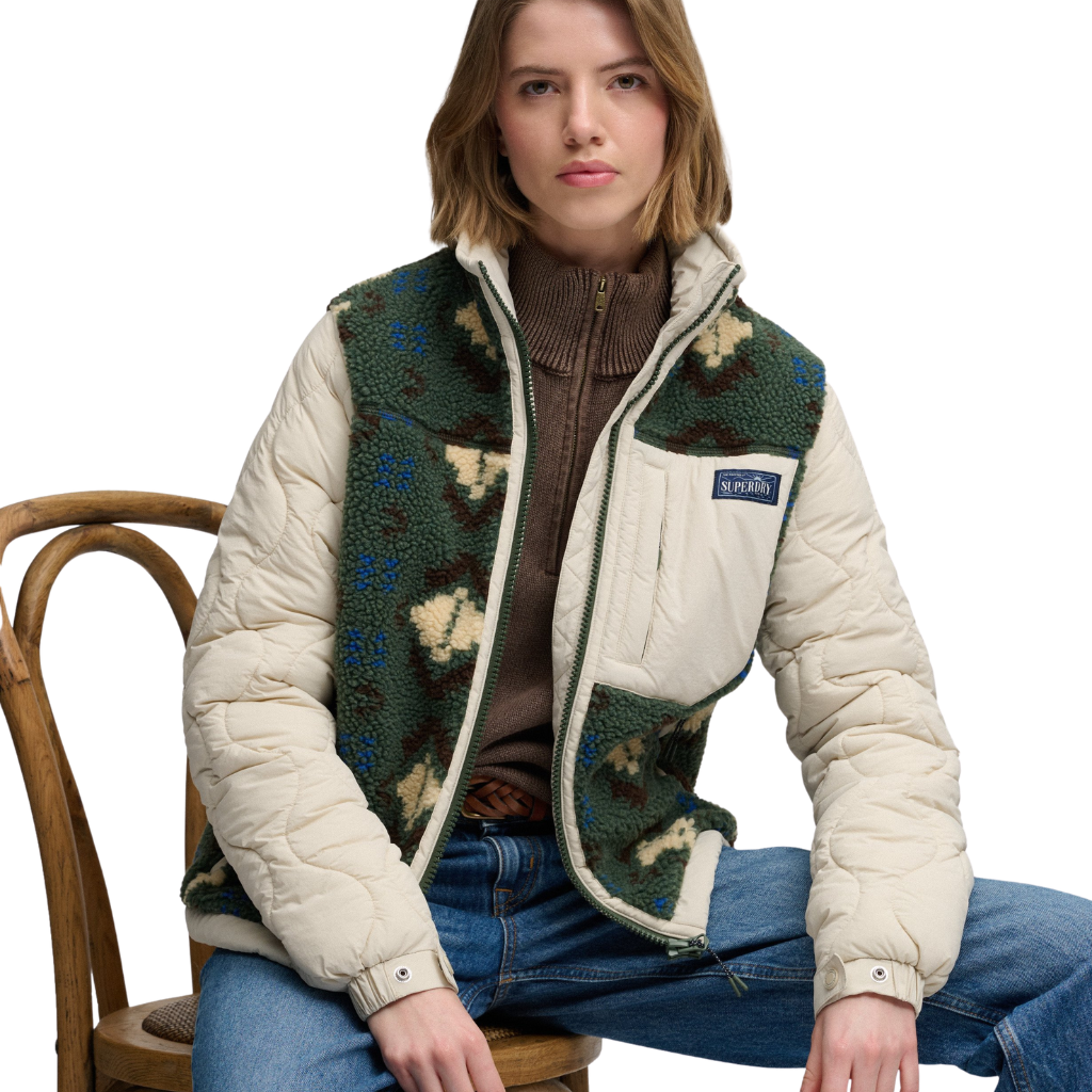Superdry Quilted Fleece Jacket