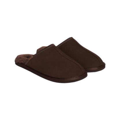 Superdry Ganache Brown Suede Mule Slippers
