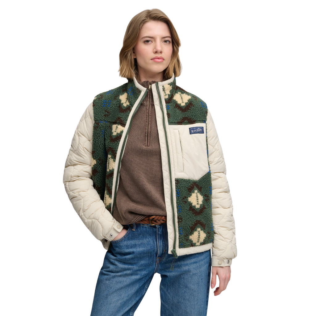 Superdry Quilted Fleece Jacket