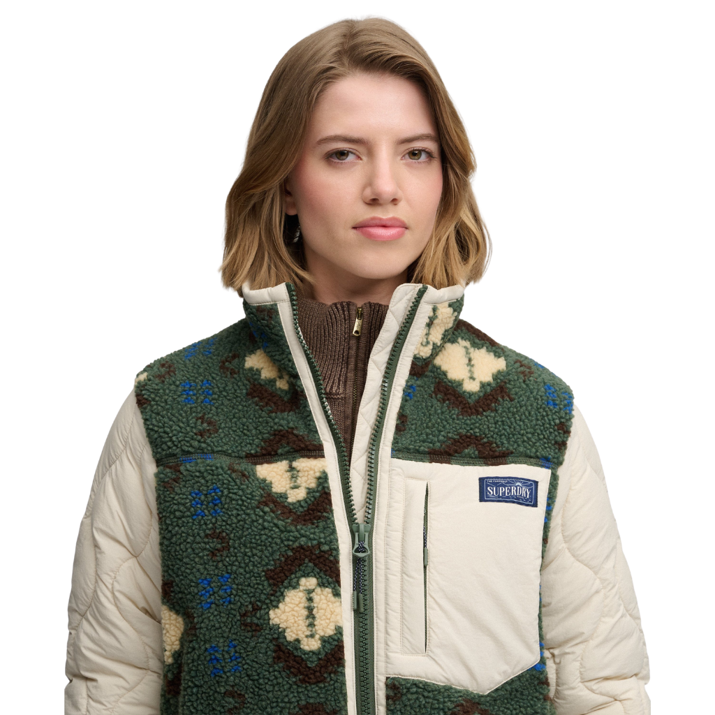 Superdry Quilted Fleece Jacket